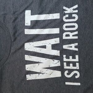Anvil Lightweight Graphic T-Shirt "WAIT I SEE A ROCK"